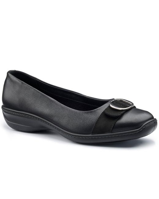 Hotter Black Grace Pumps
