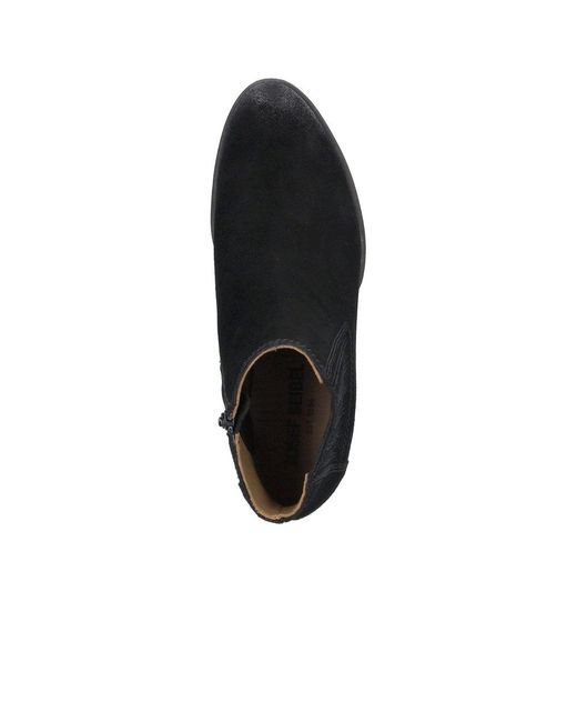 Josef Seibel Black Daphne 44 Western Inspired Ankle Boots
