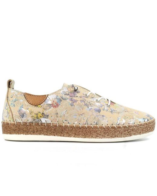 Lunar (GRS) Natural Iva Plimsoll Trainers