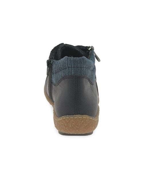 Rieker Blue Jaida Ankle Boots