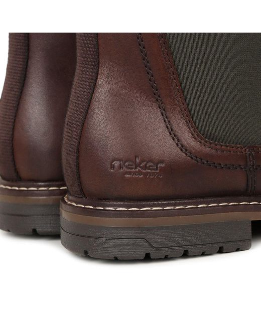 Rieker Brown Victory Chelsea Boots for men