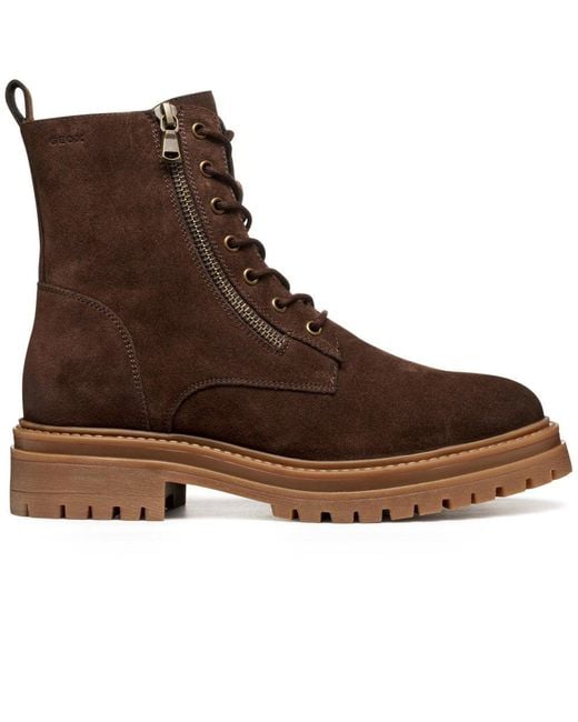 Geox Brown D Iridea F Ankle Boots