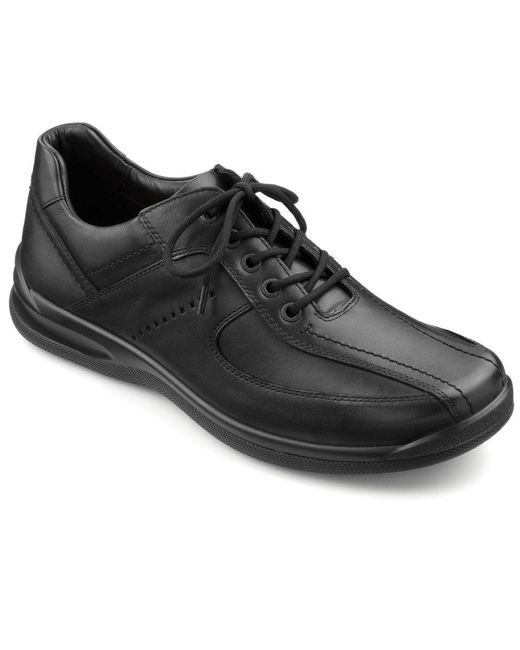 Hotter Black Lance Lace-Up Shoe for men