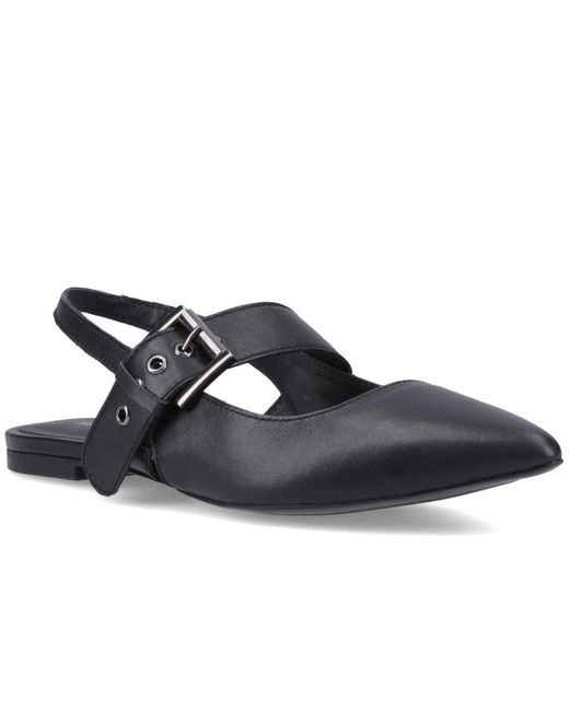 Hush Puppies Blue Diya Buckle Mary Jane Shoes