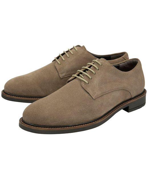 Frank Wright Brown Cooper Derby Shoes for men