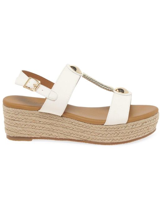 Lunar (GRS) Metallic Ravena Espadrille Sandals