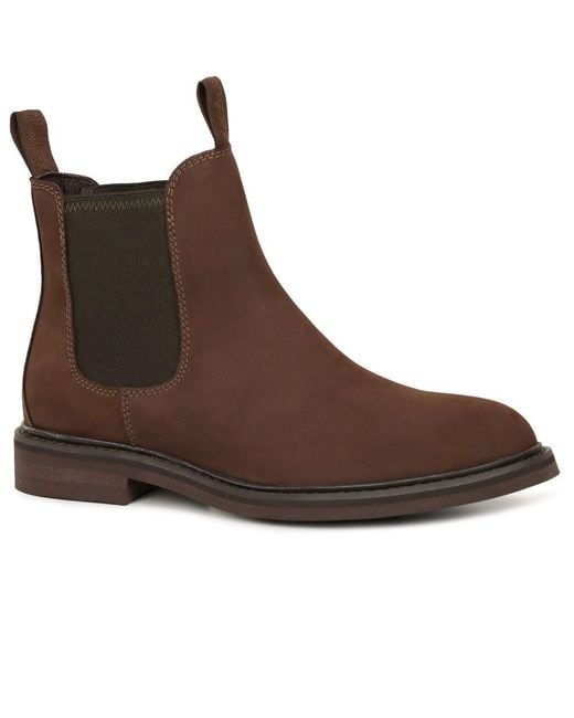 Loake Brown Suede Chelsea Boots for men