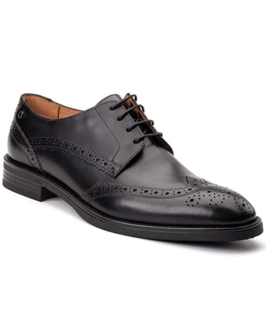 Base London Black Pocket Brogues for men