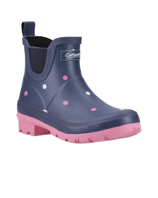 Cotswold Blue Clarence Ankle Wellingtons