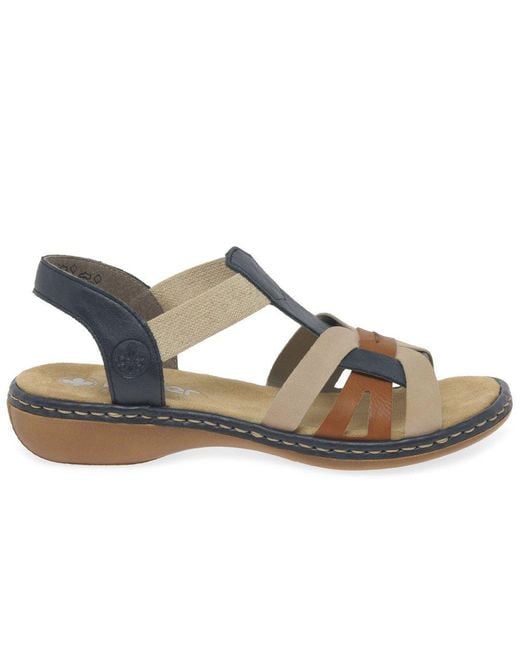 Rieker Blue Globe Sandals