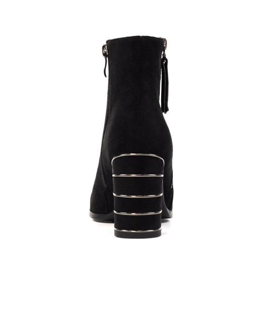 Lunar Black Switch Ankle Boots