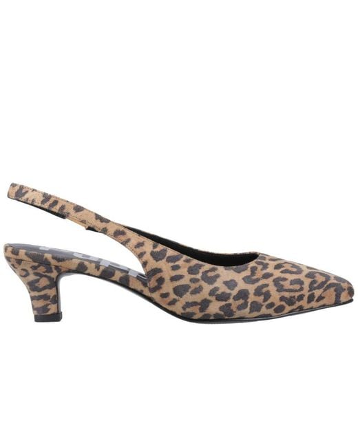 Hush Puppies Brown Nahla Kitten Slingback Court Shoes