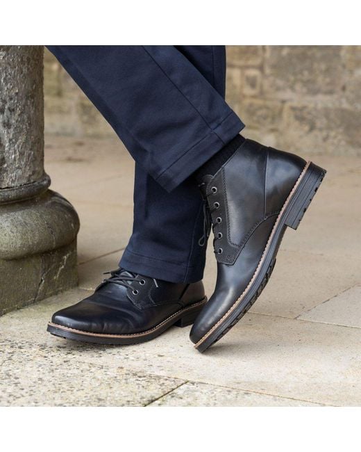 Rieker Black Borne Boots for men
