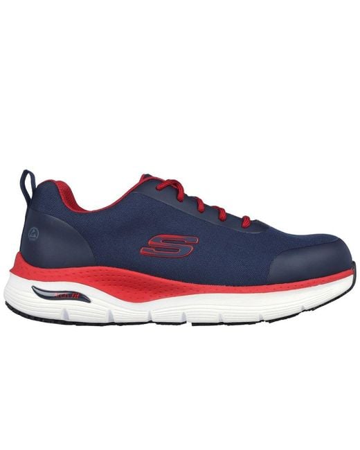 Skechers Blue Arch Fit Sr Ringstap Safety Trainers for men