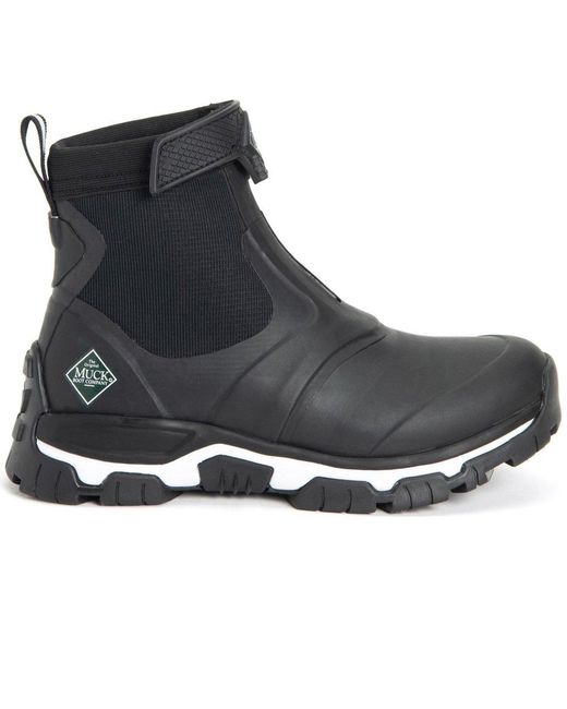 Muck Boot Black Apex Mid Zip Boots