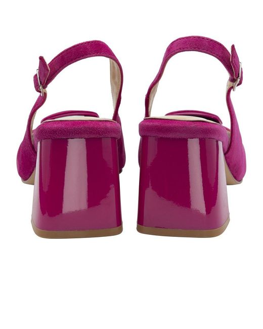 Lotus Purple Josefa Heeled Sandals