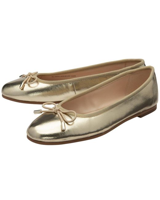 Ravel Metallic Ellon Ballerina Pumps