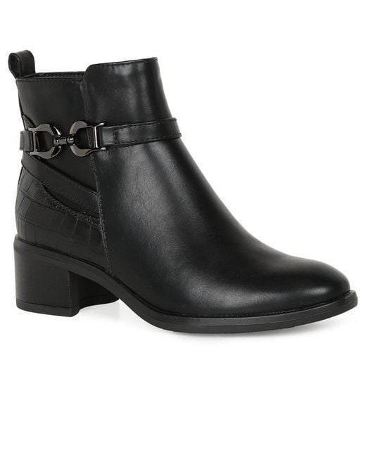 Lunar (GRS) Black Solana Ankle Boots