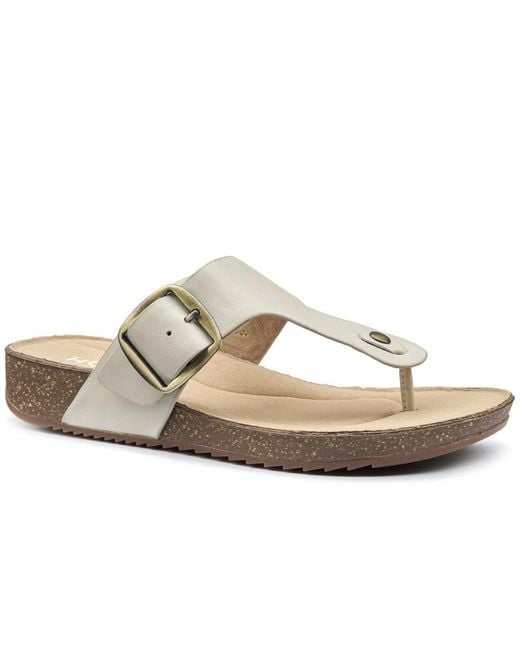Hotter Metallic Resort Toe Post Sandals