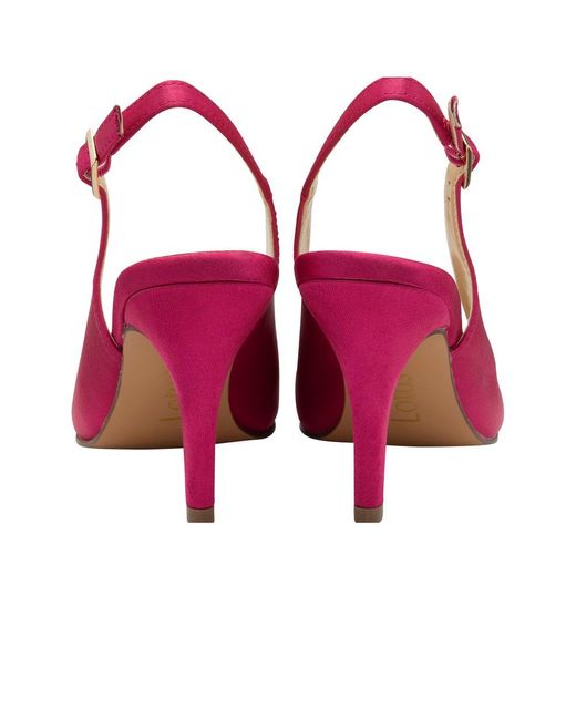 Lotus Pink Reeva Slingback Court Shoes Size: 3