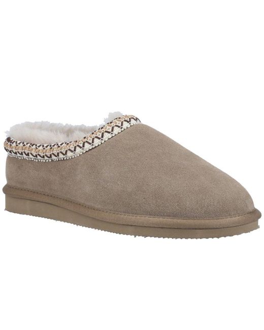 Cotswold Gray Foxmoor Slippers