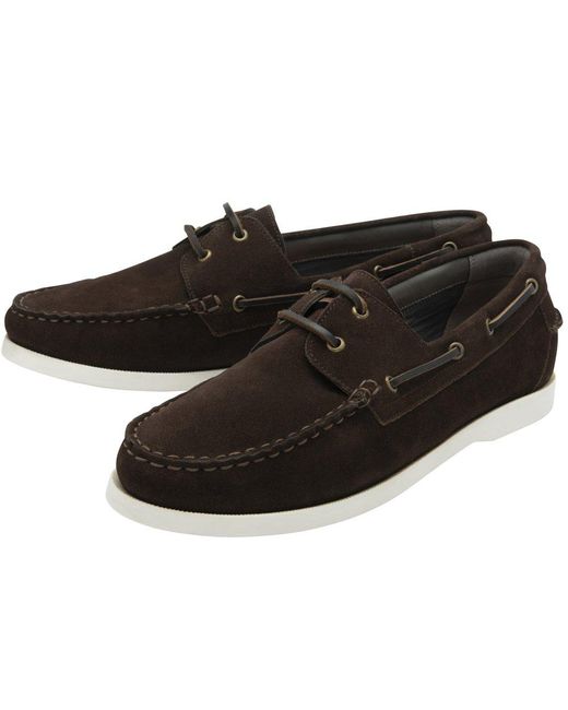 Frank Wright Black Knight Boat Shoes for men