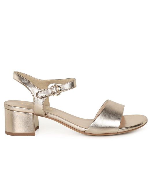 Tamaris Metallic Marigold Sandals