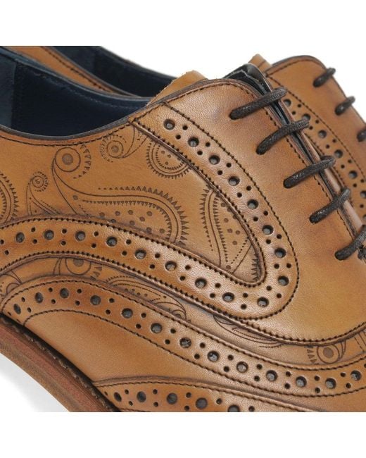 Barker Brown Men's Tan 'grant' Wingtip Brogue for men
