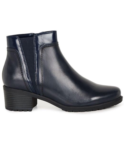 Regarde Le Ciel Blue Zoya 16 Ankle Boots Lea/Pat