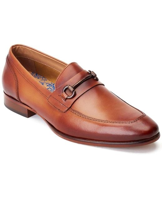 Base London Brown Russo Buckle Loafer for men