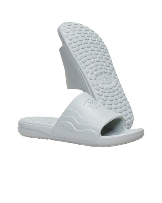 HeyDude White Wave Slide Sandals for men