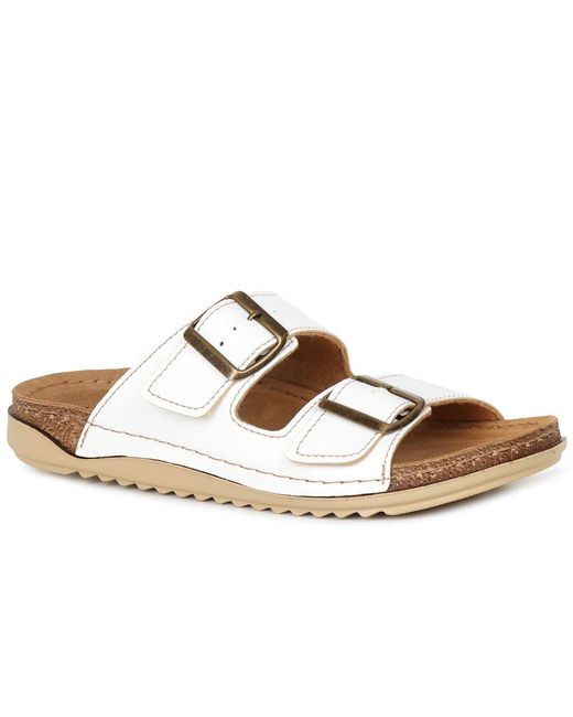 Lotus Brown Trento Sandals