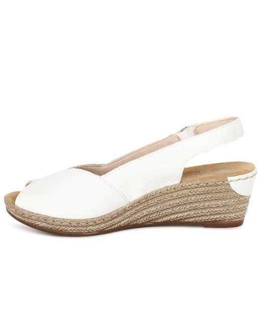 Rieker White Honolulu Sandals