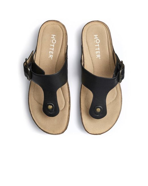 Hotter Blue Resort Toe Post Sandals