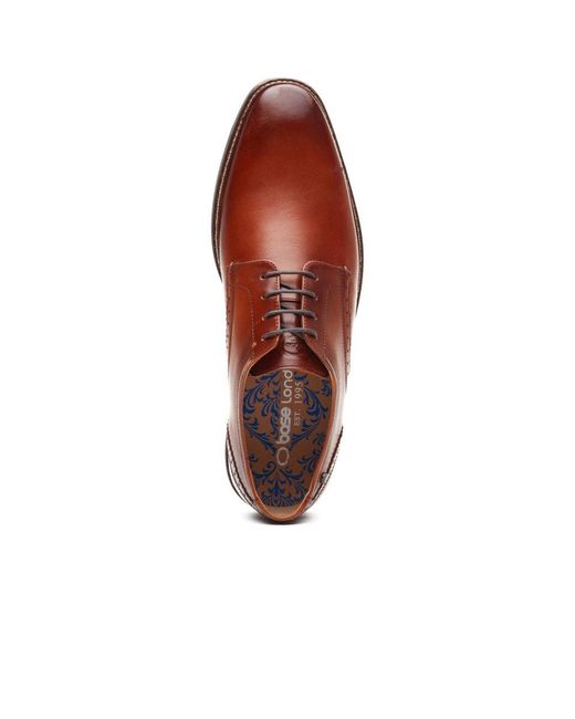 Base London Brown Eton Lace Up Shoes for men