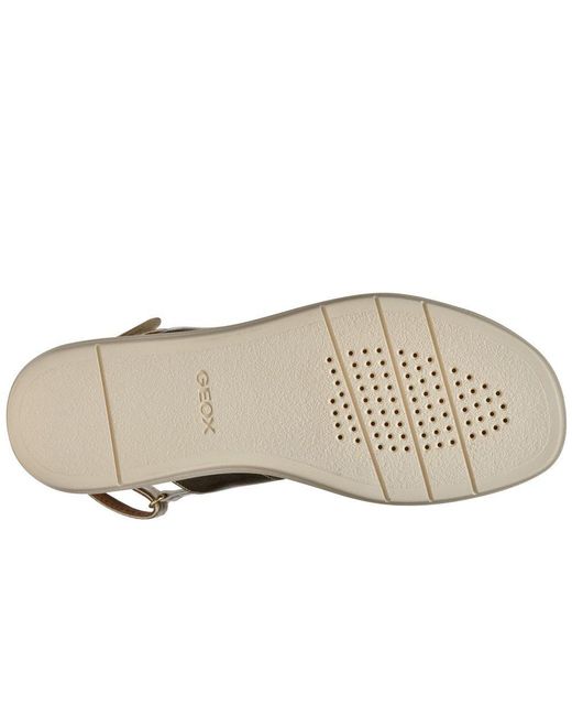 Geox Brown D Camalei Sandals