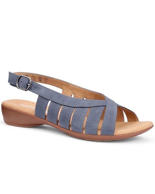 Hotter Blue Sundown Wide Fit Sandals
