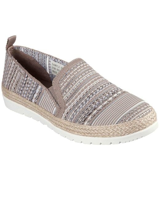 Skechers Gray Bobs Flexpadrille 3.0 Island Mule Espadrilles Size: 3