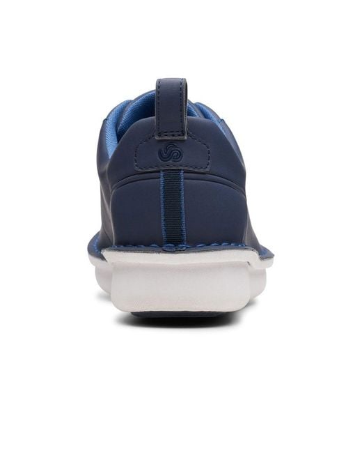 clarks blue shoes mens