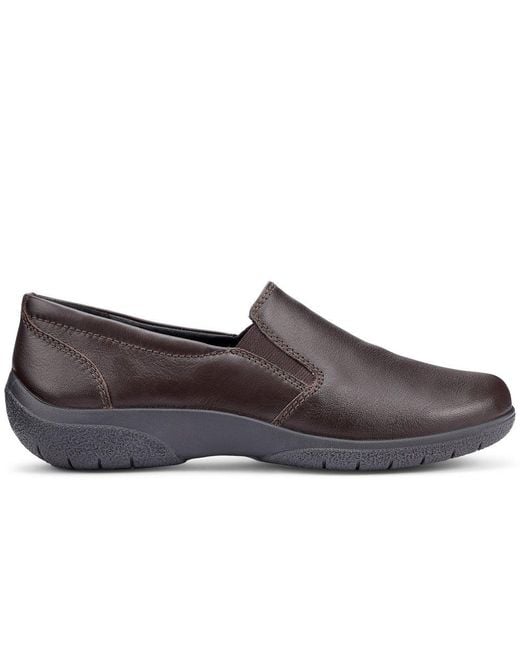 Hotter Black Glove Ii Slip On Shoes