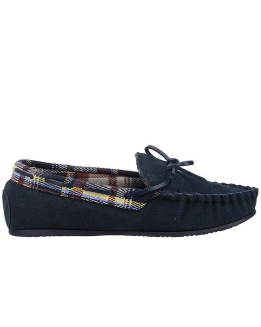 Cotswold Blue Chatsworth Slippers