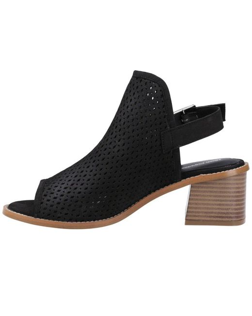 Hush Puppies Black Louise Heeled Sandals