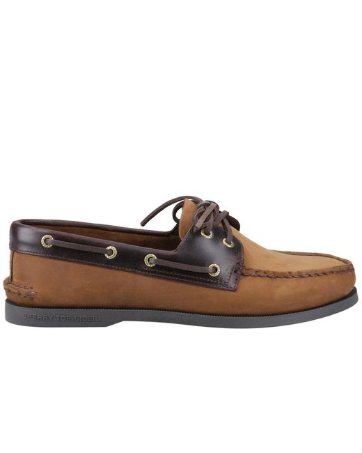 Sperry Top-Sider Brown Authentic Original 2-Eye Boat Shoes for men