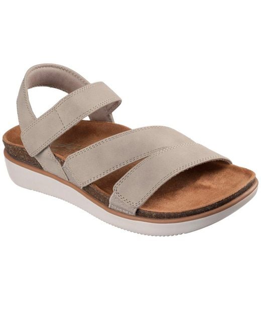 Skechers Brown Lifted Comfort Sandals