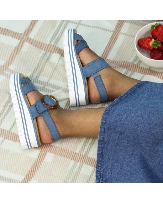 Lunar (GRS) Blue Elise Sandals