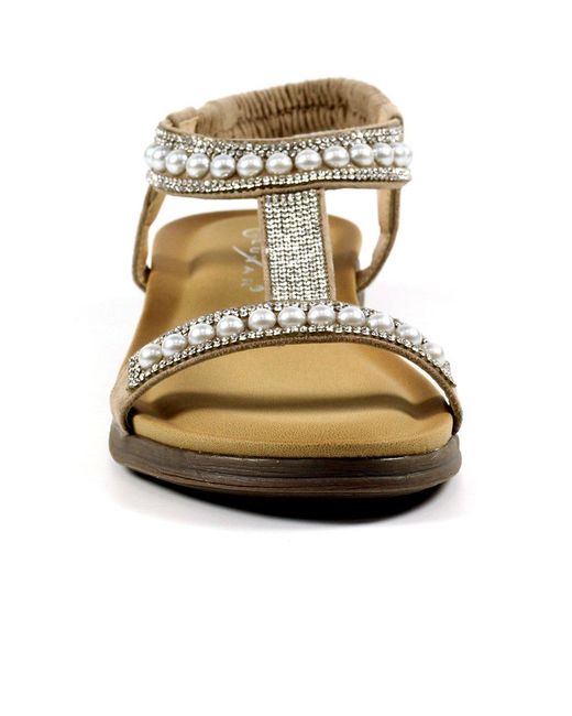 Lunar (GRS) Metallic Tancy Sandals
