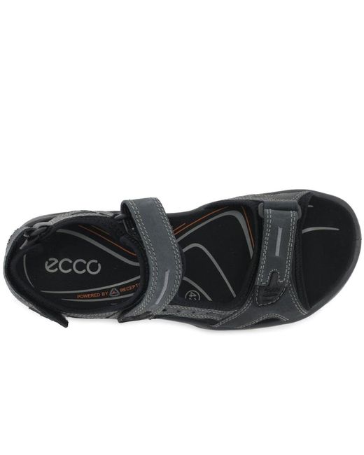 Ecco Black Offroad Walking Sandals for men