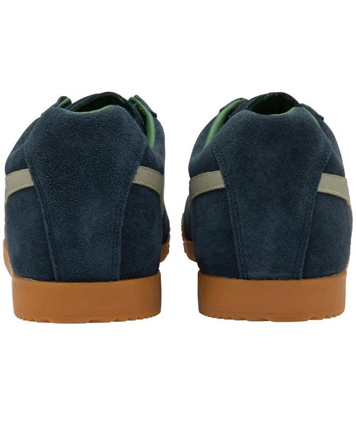 Gola Blue Harrier Suede Trainers Size: 7 for men