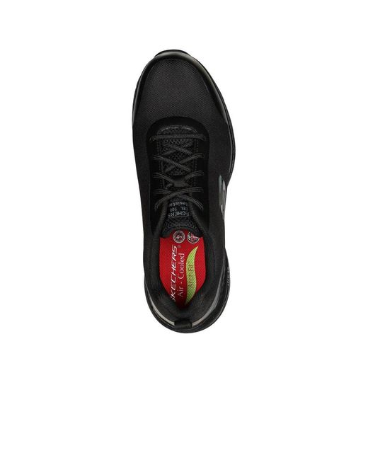 Skechers Black Arch Fit Sr Ringstap Safety Trainers for men