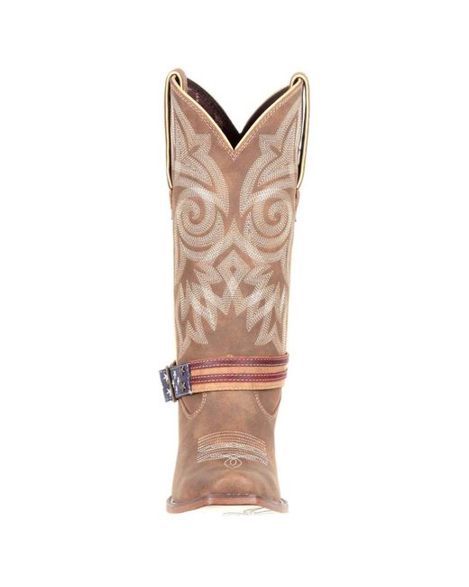 Durango Brown Crush Flag Western Boots
